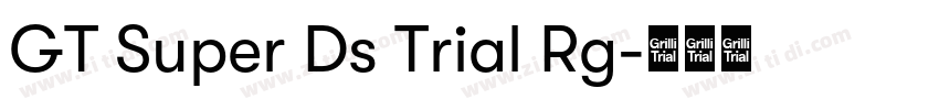 GT Super Ds Trial Rg字体转换